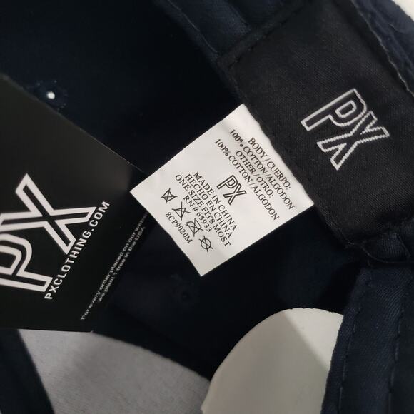 PX Authentic Men's Adjustable Ball Cap Navy Blue 100% Cotton Classic Comfort - Picture 7 of 7